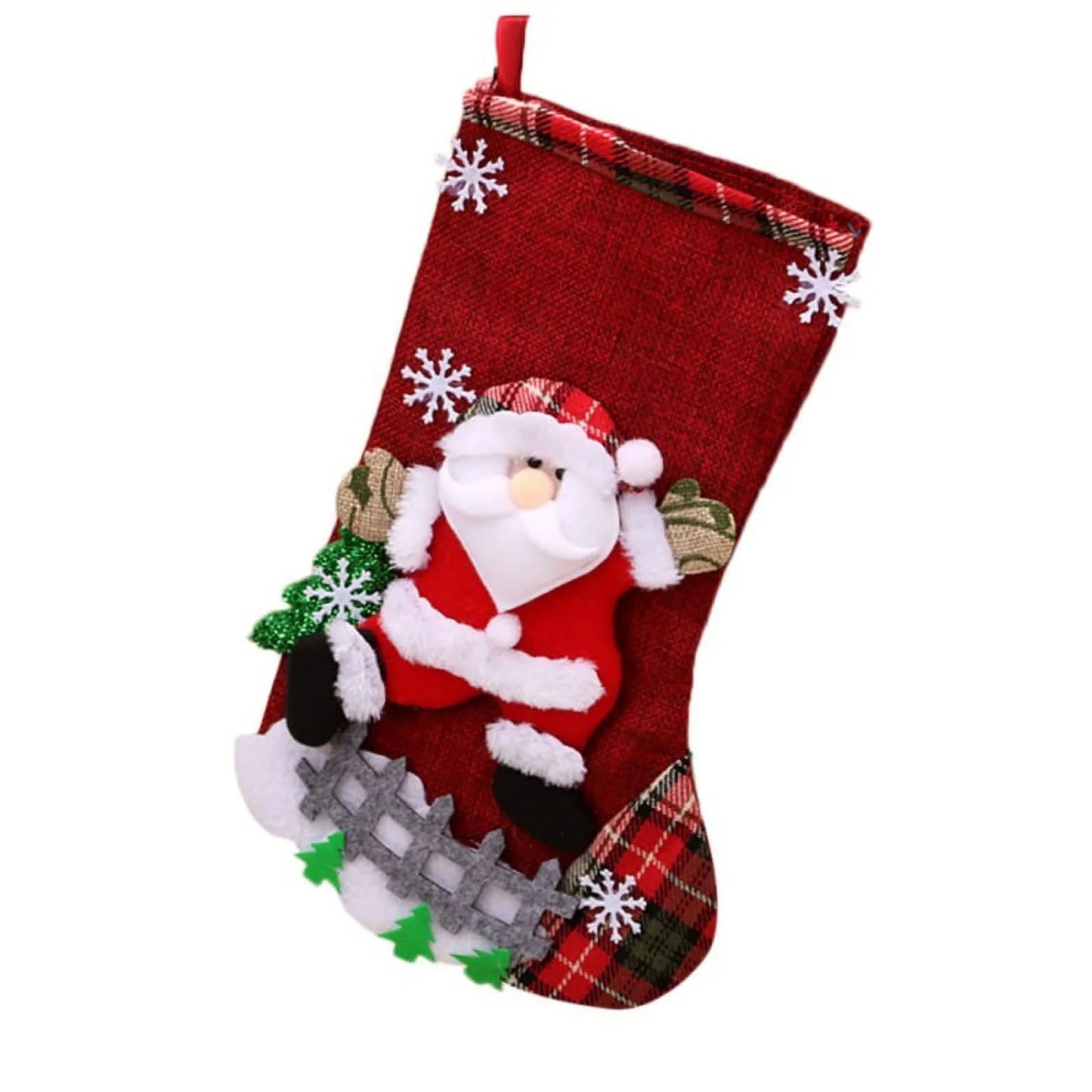 Christmas Decoration 2025 Christmas Atmosphere Decoration Santa Christmas Stocking Gift Bag Candy Bag новогодний декор