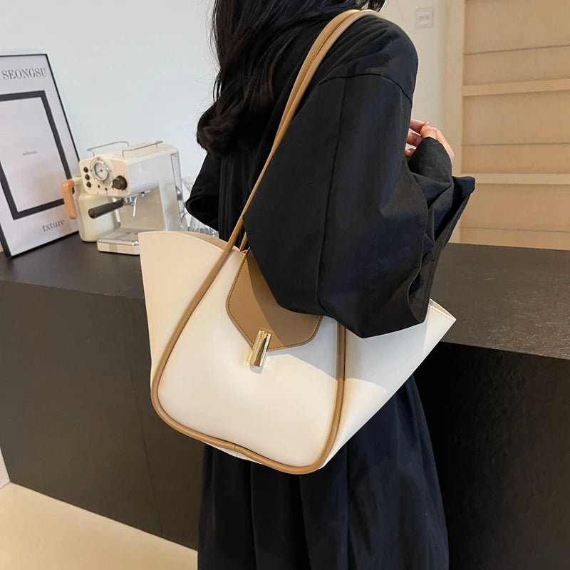 Women Fashion Shoulder Bag Large Capacity Luxury Tote Bag Adjustable Strap Work Handheld Bag Ladies Commute Bag