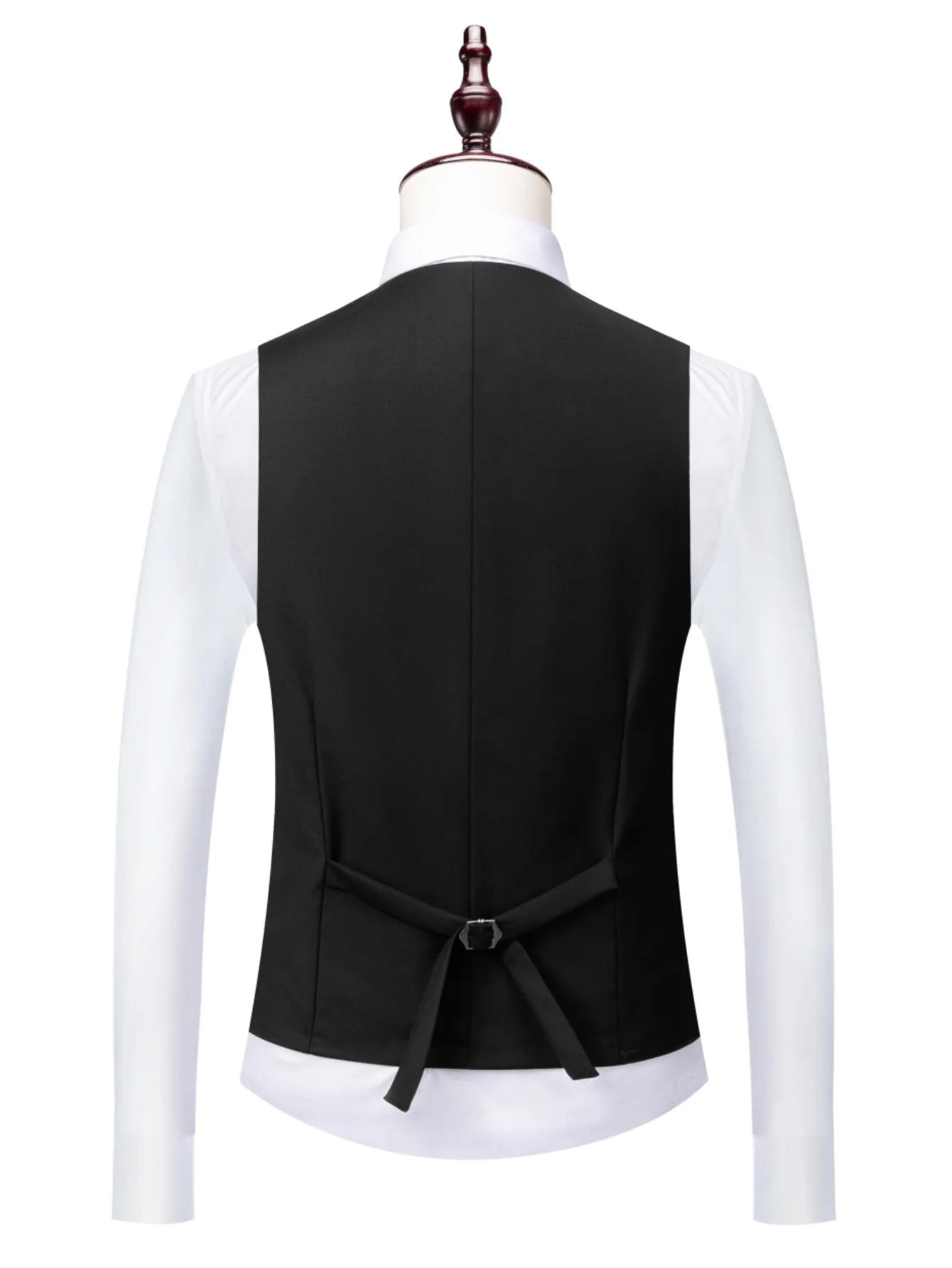 Men's Suit 3 Pieces Set Solid Color Slim Fit Business Leisure Banquet Wedding Groom Dress Jacket Vest with Pants