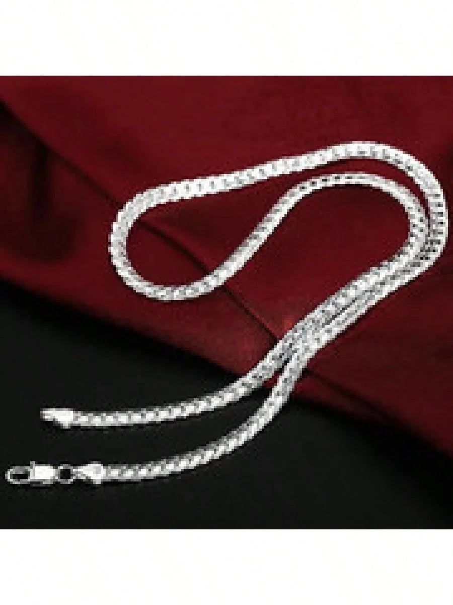 20" Sterling Silver Necklace Chain - 1.2mm Rope Chain for Pendants, DIY Jewelry Making, Wedding & Engagement Gifts