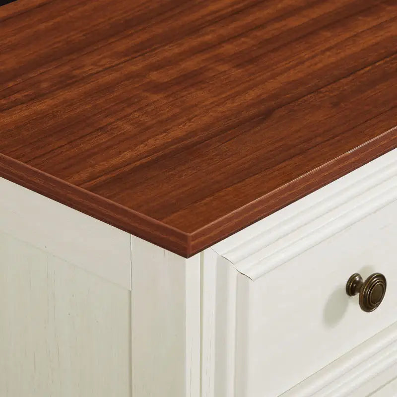 Farmhouse 7 Drawers Dresser for Bedroom Rustic Chest of Drawers with Natural Texture Vintage Design Storage