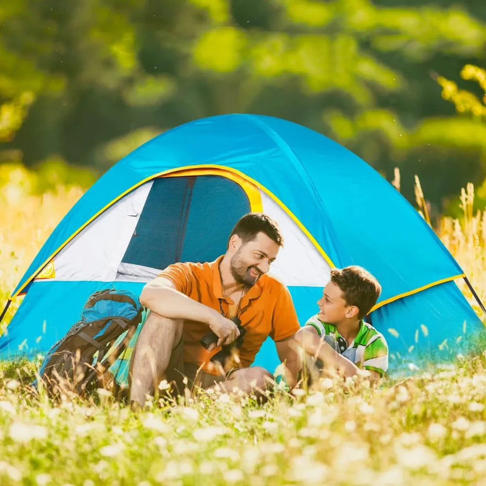 Waterproof Windproof 2 4 Person Camping Tent Easy Setup Portable Dome with Rainfly