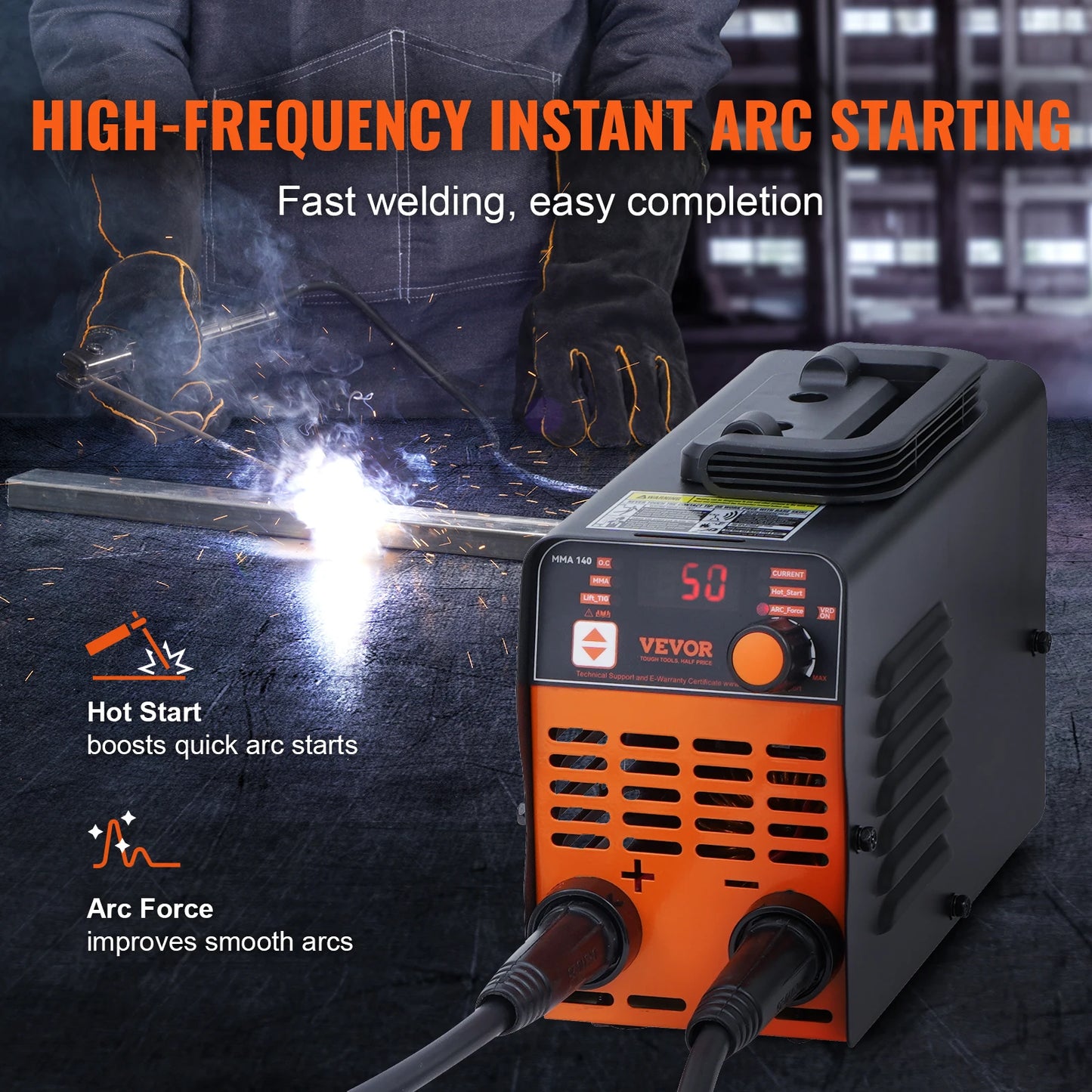 SucceBuyStick Welder 140A/160A/200A ARC/Lift TIG 2-IN-1 Welding Machine with IGBT Inverter Portable MMA Welder Machine Hot Start