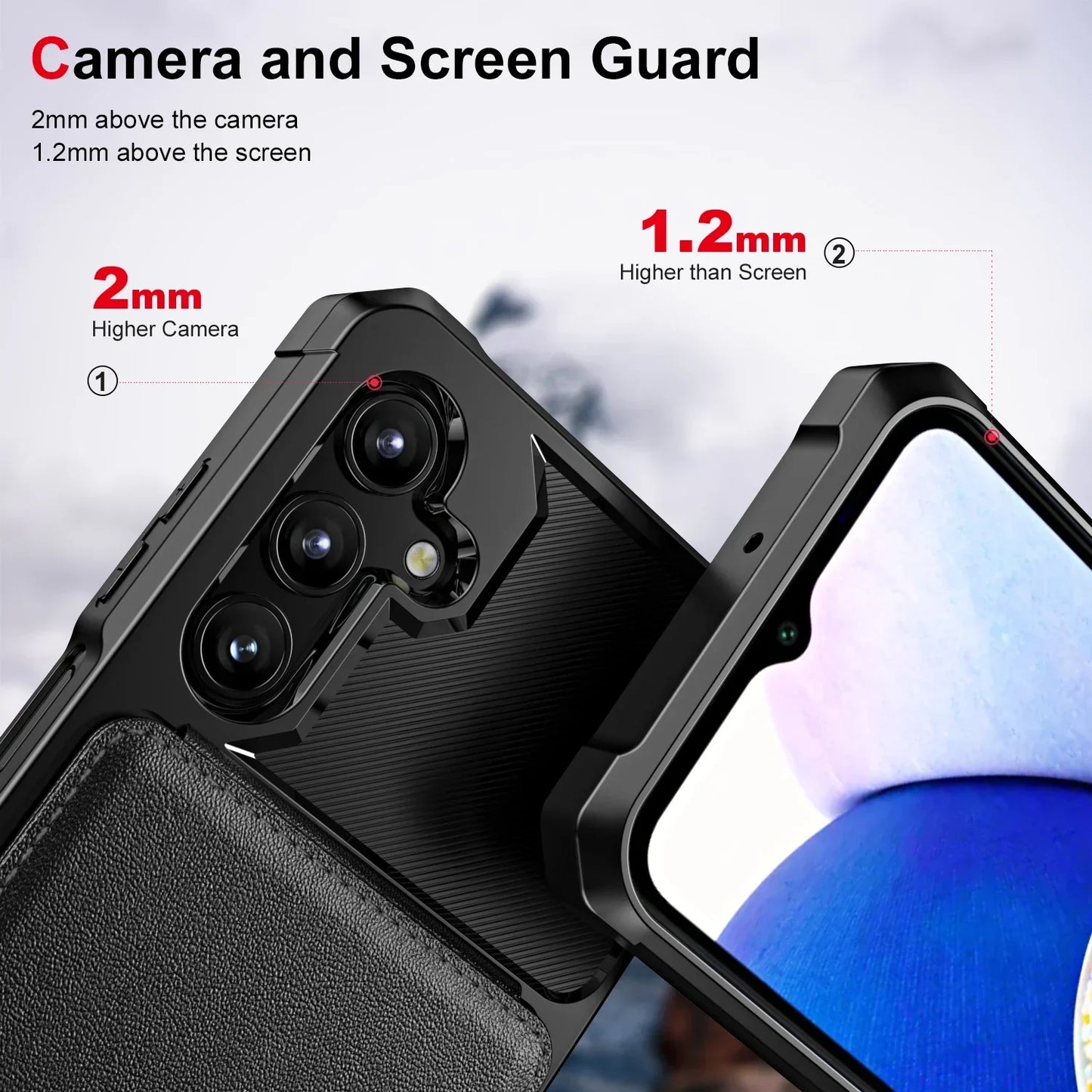For Samsung Galaxy S25 Ultra S24 FE S23 S21 S22 A56 A36 A26 A16 A55 A35 A15 A54 A34 A23 5G A05 A05S 4G Card Holder Phone Case