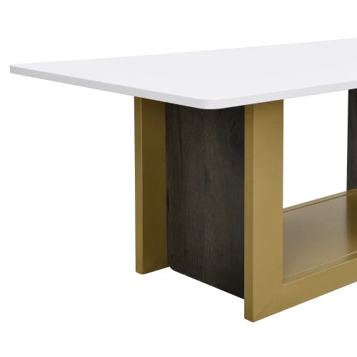 Modern Square Coffee Table Set of 2 for Living Room End Tables with Spacious Tops