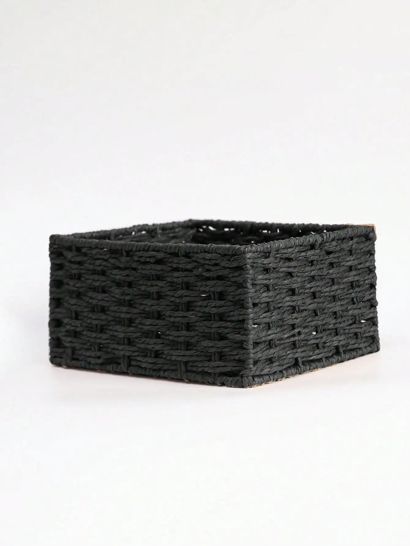 1pc/3pcs Desktop Storage Box, Handmade Rattan Woven Organizer Tray For Cosmetics, Keys, Snacks, Home Living Room, Bedroom, Study, Office, S/M/L Sizes Available,For Back To School