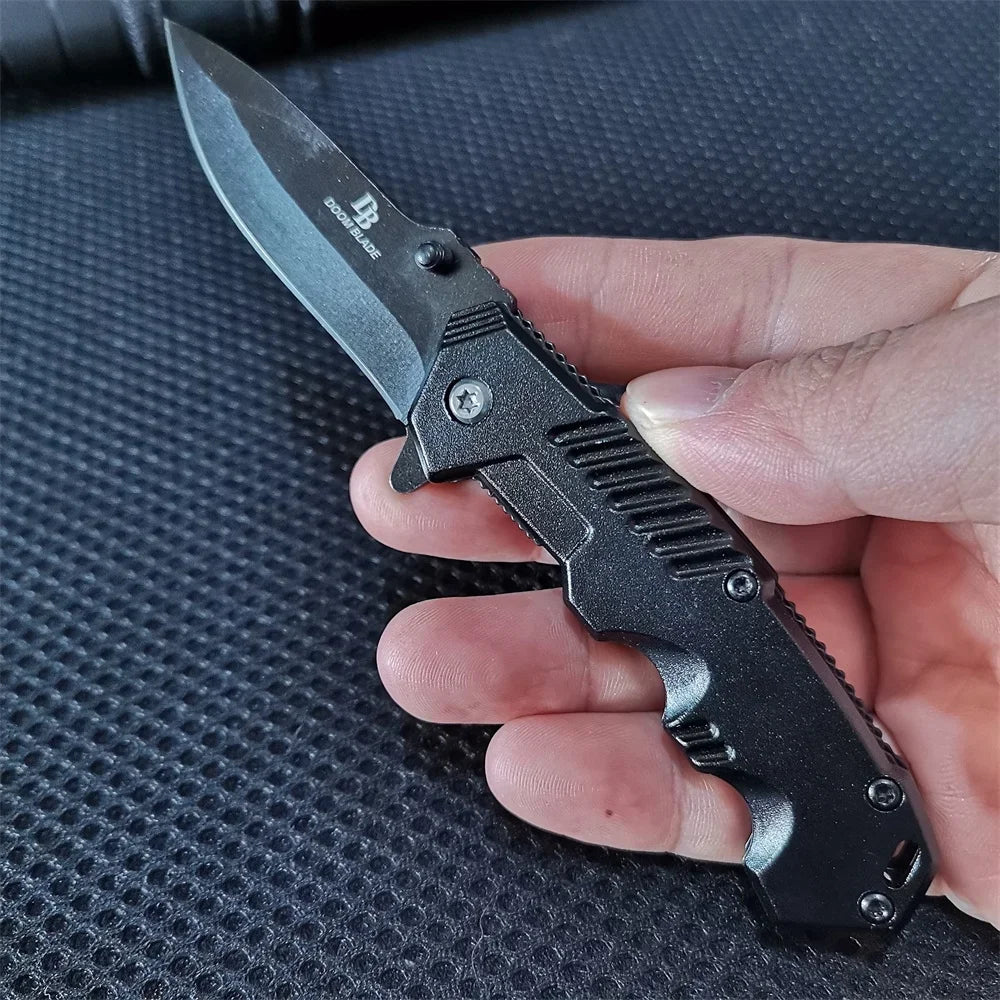 8Cr13MoV Dual Knife Set: Fixed and Folding Knives for Camping & EDC