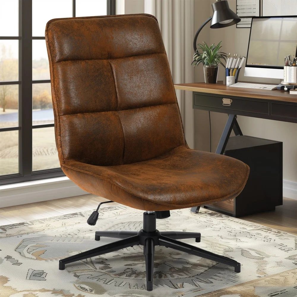 Adjustable Office Chair with 15° Tilt Comfortable Swivel Seat Modern Design Home and Office Use