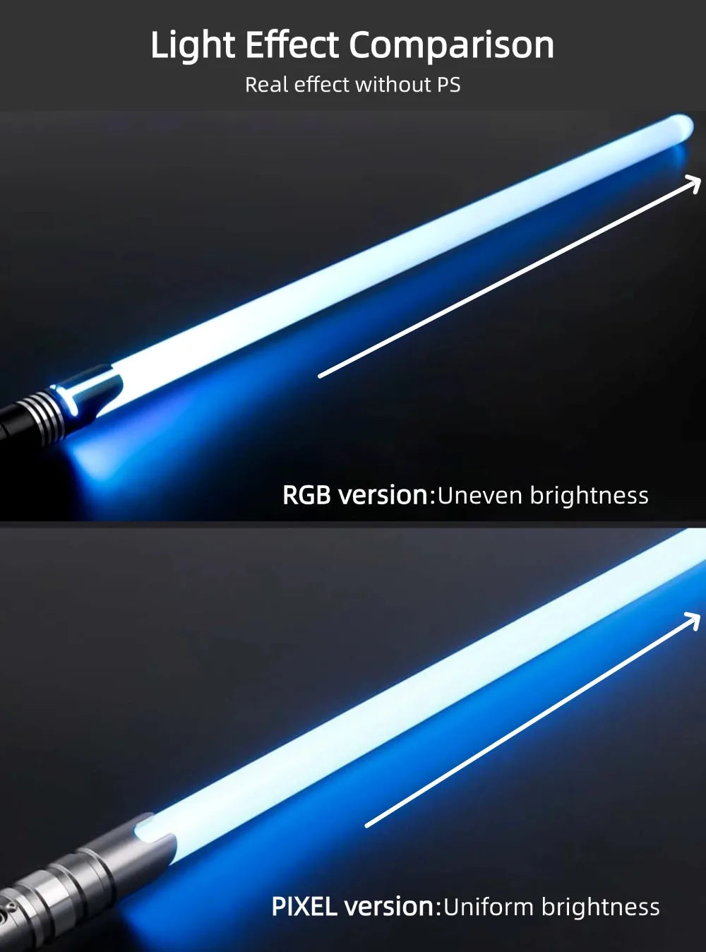 TXQSABER OBW EP3 Bluetooth Lightsaber 12colors Light Sword Smooth Swing FOC Blaster Metal Hilt Heavy Dueling Sword Jedi Cosplay Toys