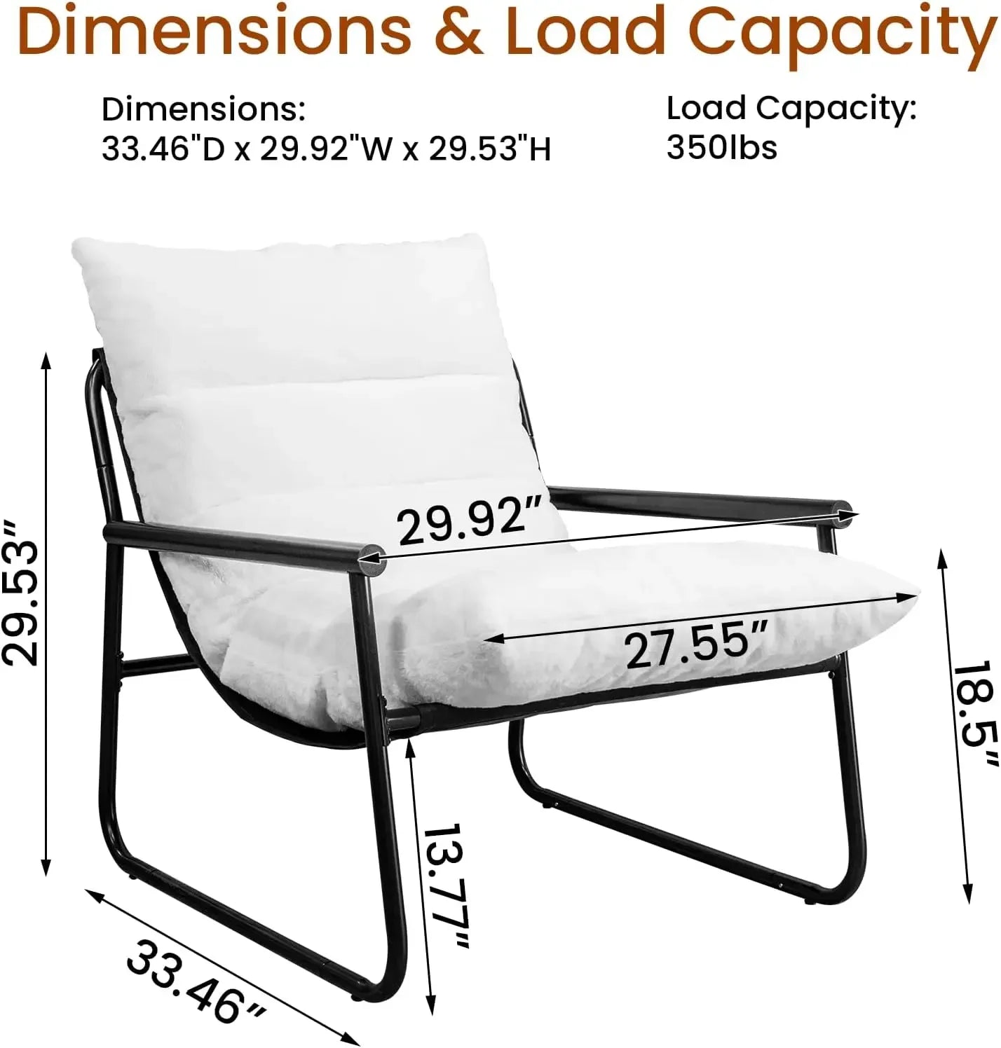 Plush Modern Accent Chair Set of 2 or Single Comfy Chair for Bedroom — Ergonomic Lounge Chair with Stylish Upholstery,