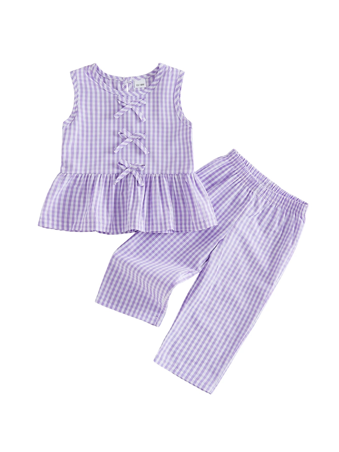 Cute Baby Girl Sleeveless Ruffle Top and Shorts Set with Floral Print and Bow Detail for Summer Outfits
