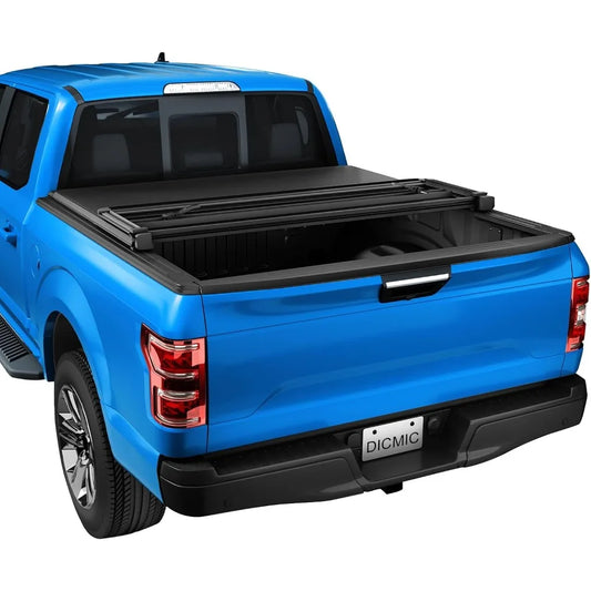 Soft Tri-Fold Truck Bed Tonneau Cover Compatible with 2005-2015 Toyota Tacoma 6FT Bed