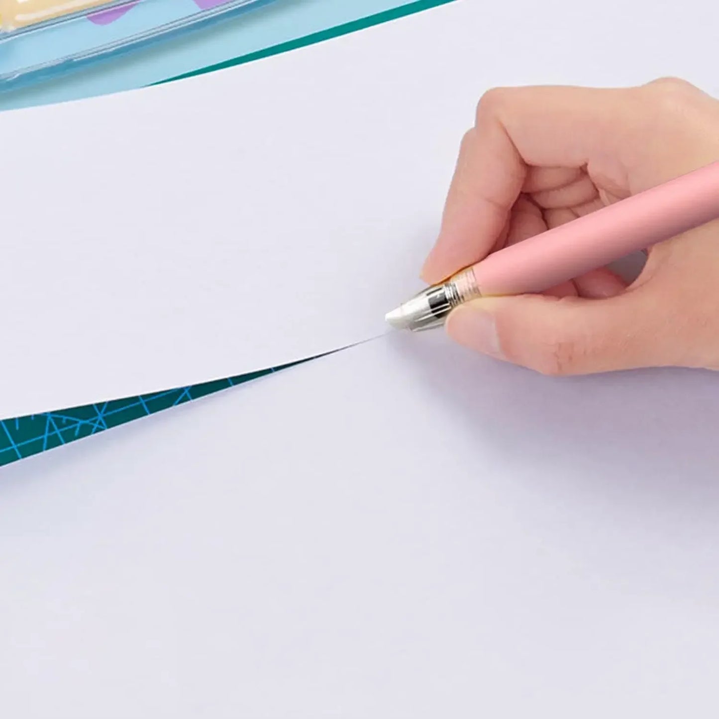 4 PCS Morandi Color Retractable Cutter Pen, Arts & Crafts Ceramic Blade, Safety Hobby Knife with Precision Blade