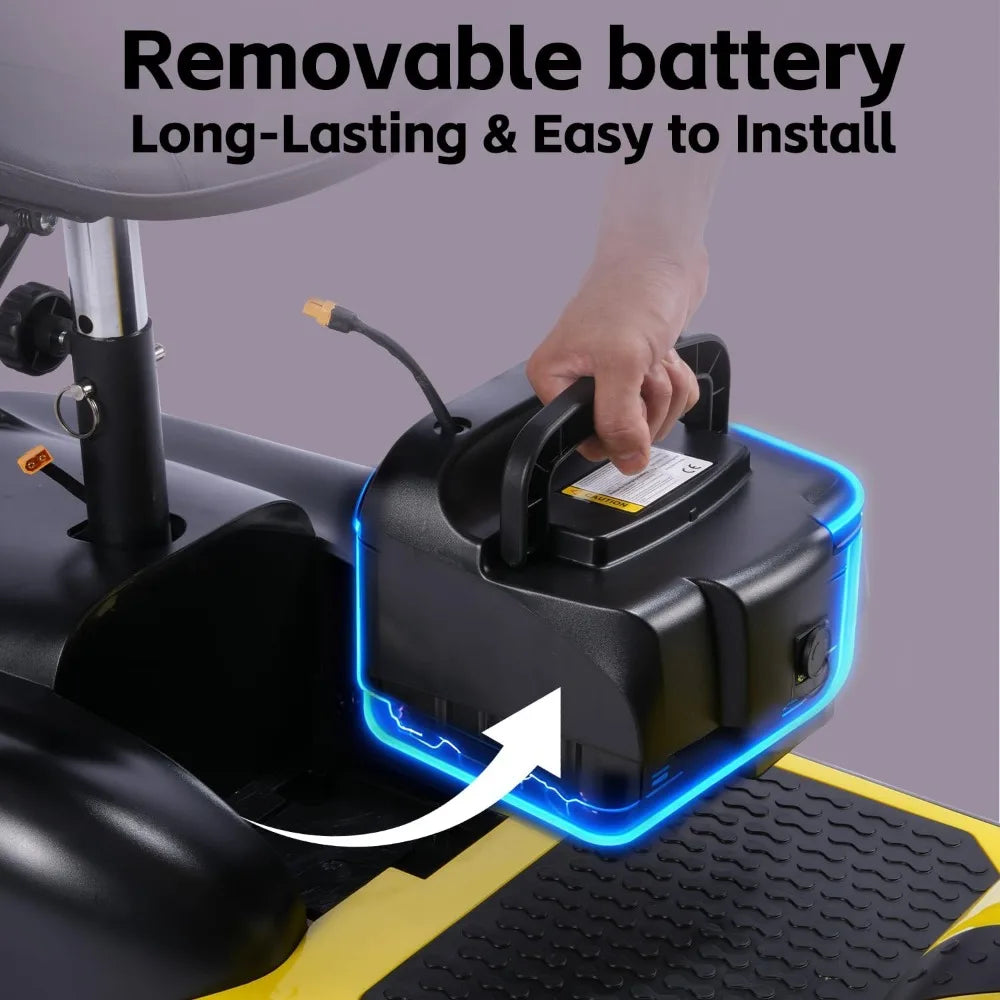 4 Wheel Mobility Scooter, Electric Scooter with Seat, Light weight Mobility Scooter