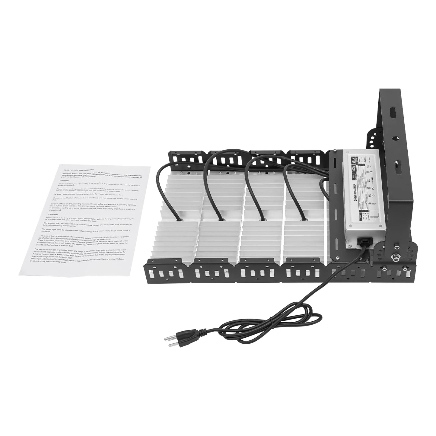 300w Outdoor Flood Light, LED Stadium Flood Light, Waterproof Flood Light for Lighting in Tunnels, Factories, Sports Fields