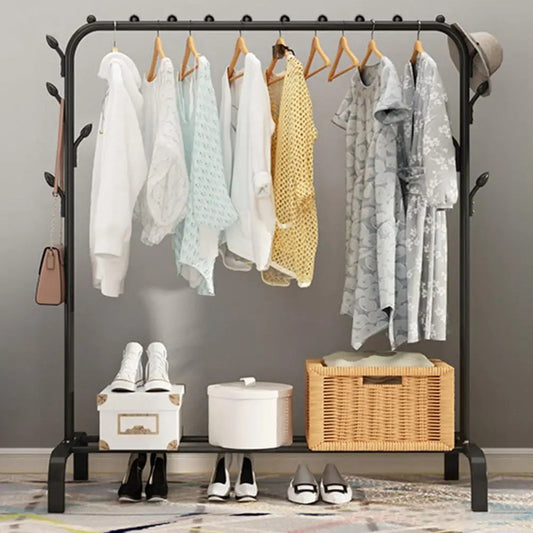 Clothes Storage Rack Clothing Shelf for Hanging Clothes Non-Slip Hat Shoes Orgnizer  Laundry Drying Rack Storage Stand