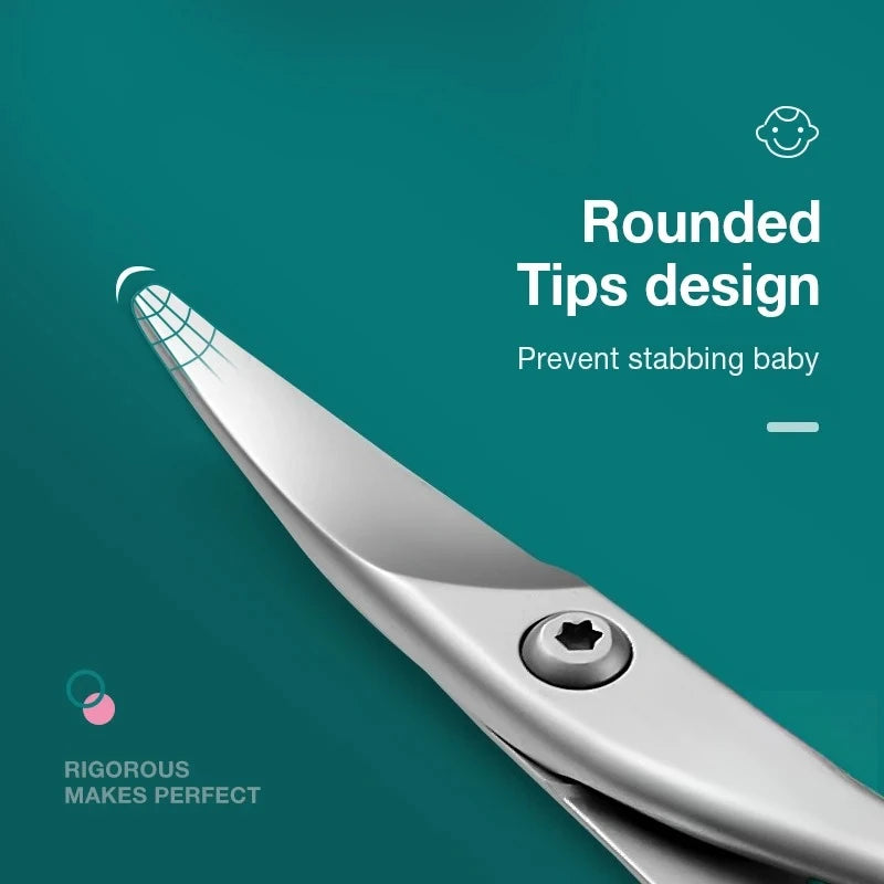 Baby Safety Nail Scissors  Nail Care Clippers Cutter Newborn Baby Convenient Daily Nail File Shell Shear Manicure Tool