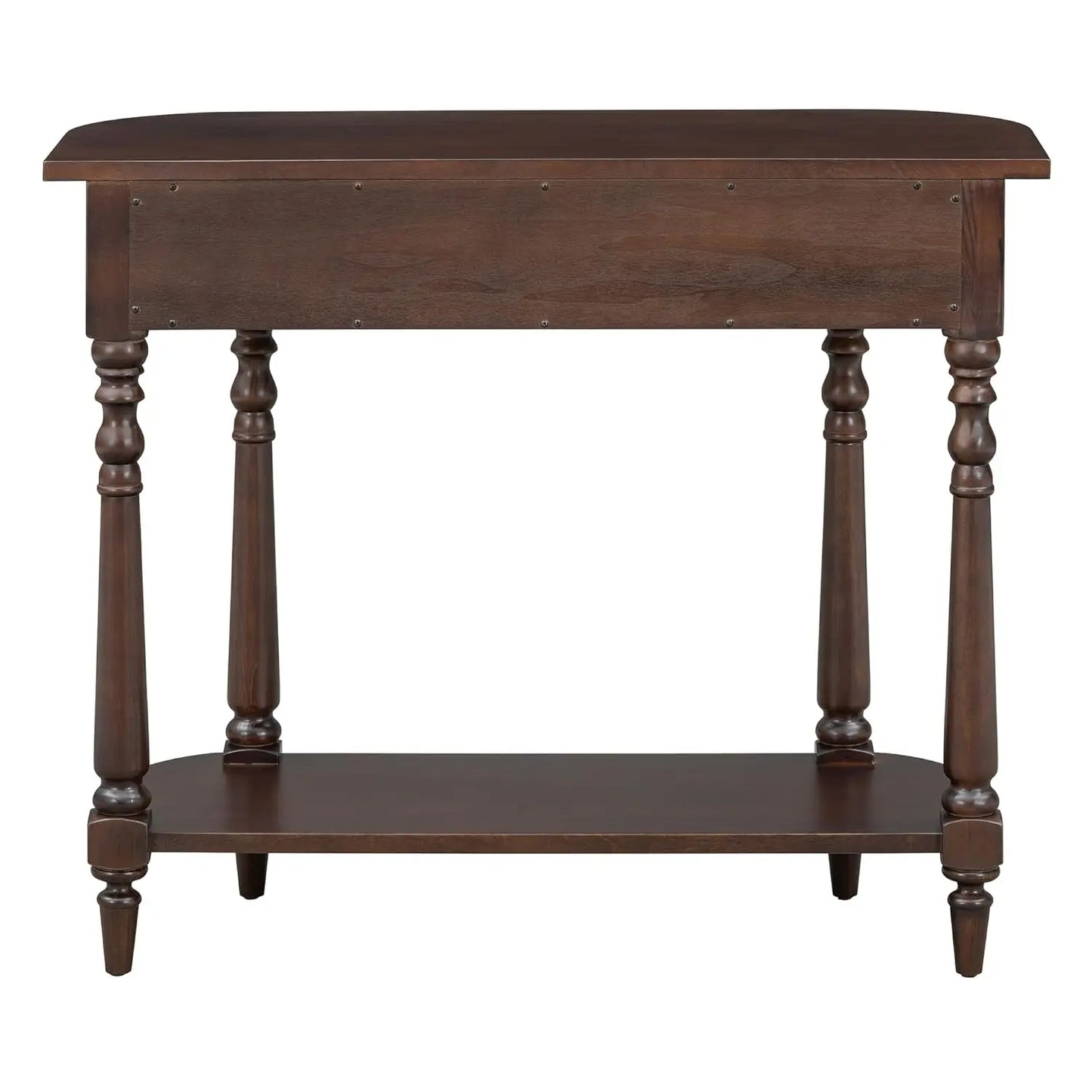 Small Curved Console Table 36-Inch Retro Farmhouse Entryway Sofa Table with Drawer & Storage Shelf for Entry, Customized