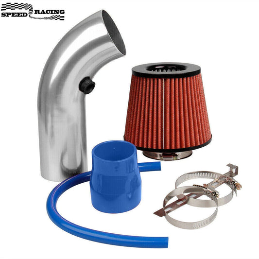 3" Car Cold Air Intake Filter Induction Kit Pipe Power Flow Hose System 76mm Fit for Vehicles with Air Intake Hose Diameter