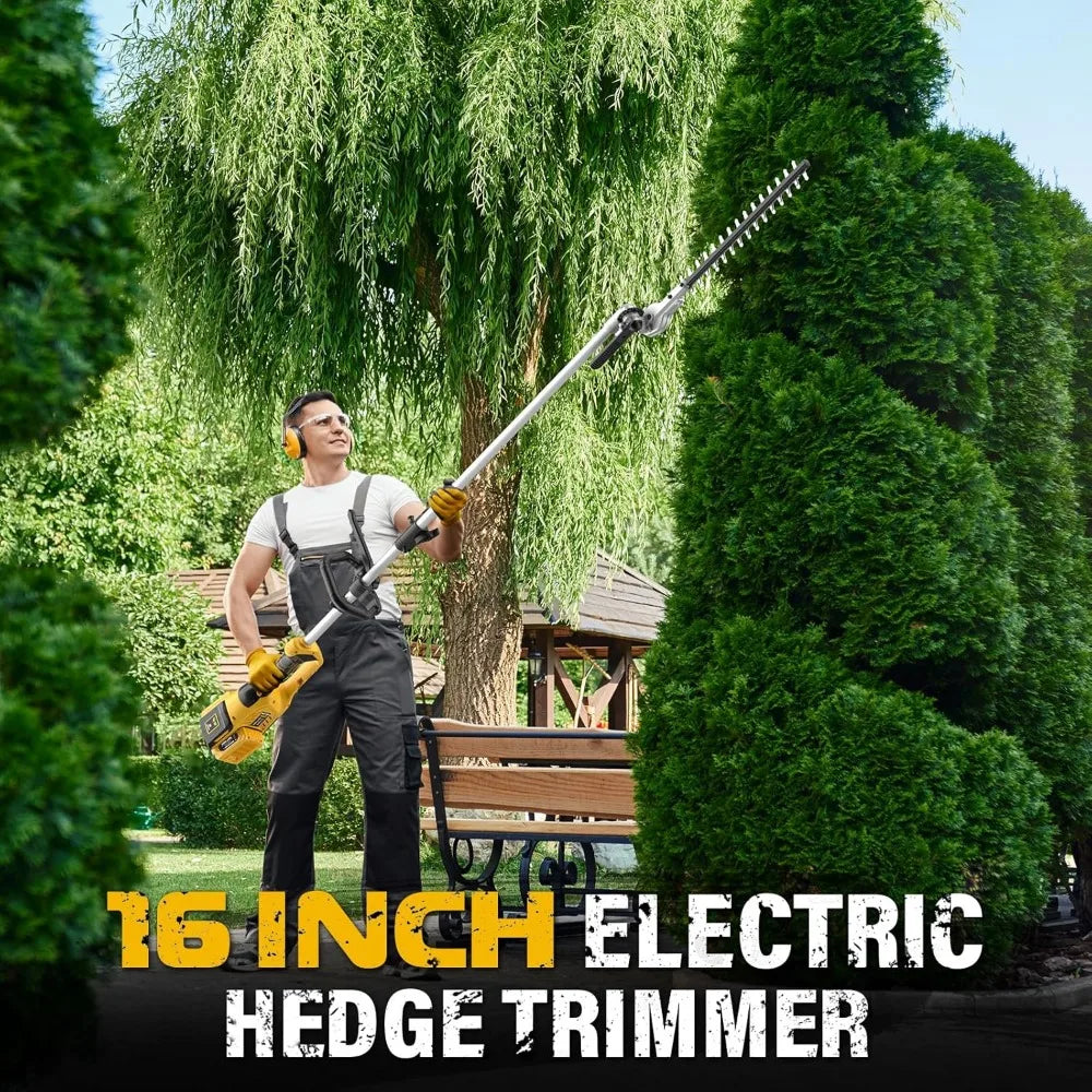 Cordless String Trimmer and Edger, 12 Inch 20V Weed Wacker Battery Operated Lawn Edger with 8 Pcs Replace Spool Trimmer Lines -