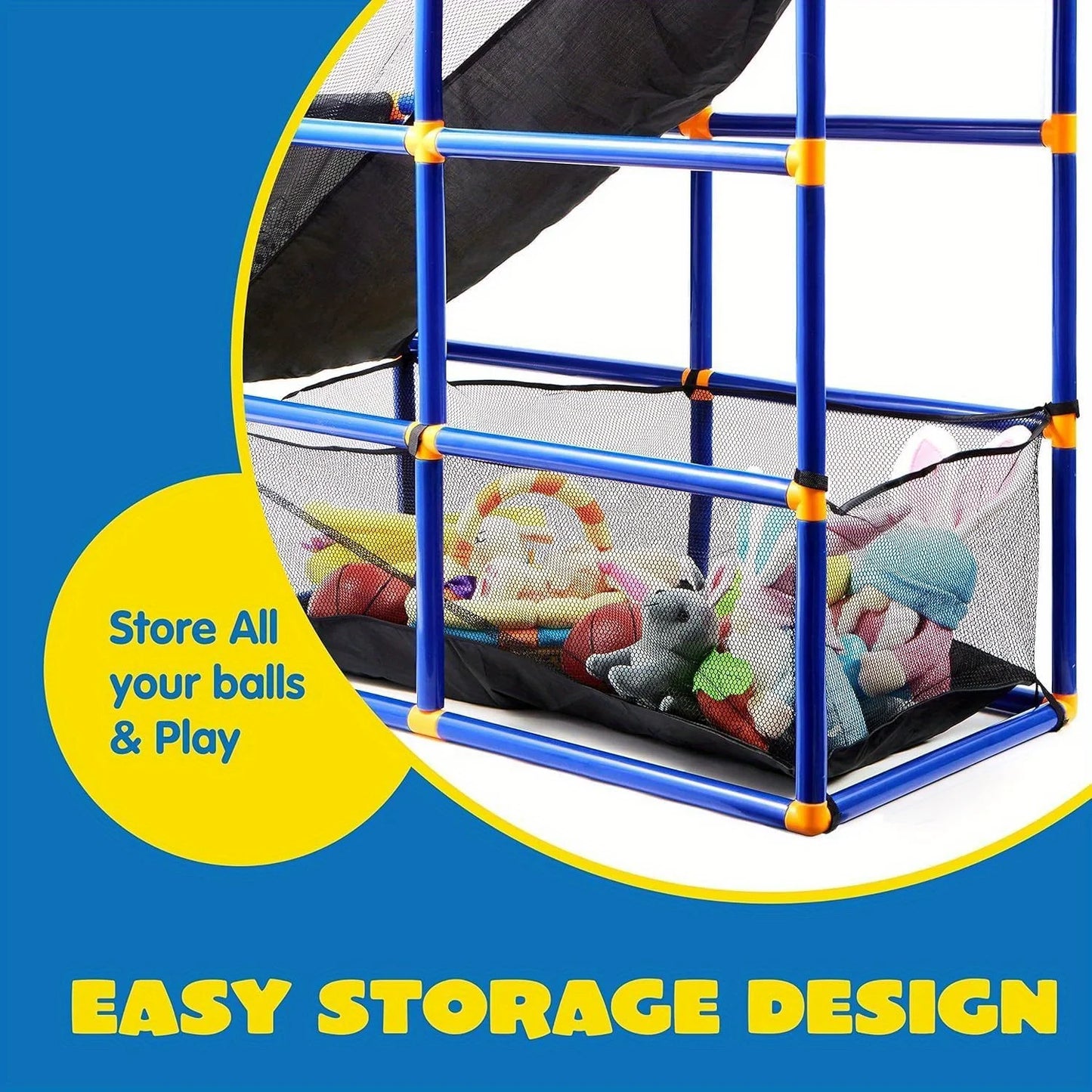 Arcade Basketball Game Set with 4 Balls and Hoop for Kids 3 to 12 Years Old Indoor Outdoor Sport Play Easy Set Up