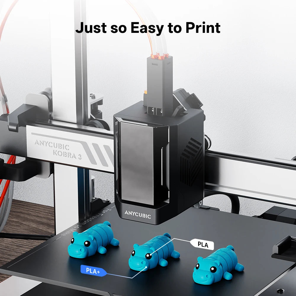 ANYCUBIC PLA+ 3D Printer Filament 1.75mm 1KG/Roll High Precision Pla Plus 3D Printing Material Plastic Rubber Consumables