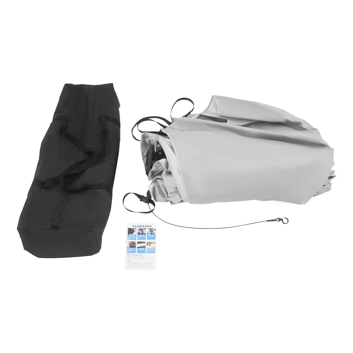Semi-Automatic Car Tent 4.2×2.2/4.6×2.3m- Hydraulic Sun Shelter Waterproof Windproof UV Protection with Anti-Theft Ropes for SUV