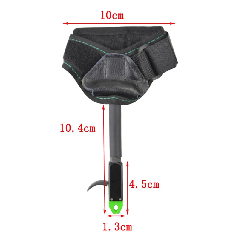 Archery Caliper Release Aid 360° Rotatable Jaw Aluminum for Compound Bow Beginners Target Shooting Outdoor Hunting