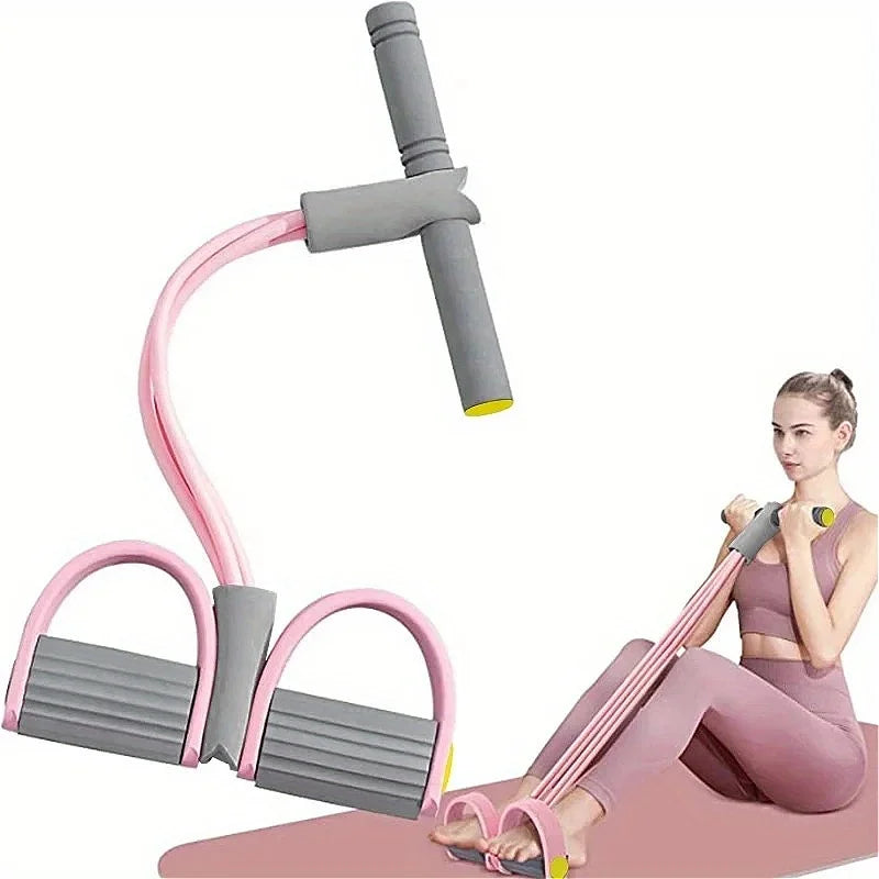 Full Body Workout Resistance Bands, 38cm Portable, TPE Elastic Tubes with Foam Grips, for Strength & Toning at Home/Gym