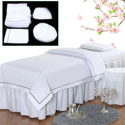 Beauty Massage Bed Full Cover Table Sheet SPA Cover Skirt Bedspread 1 Set