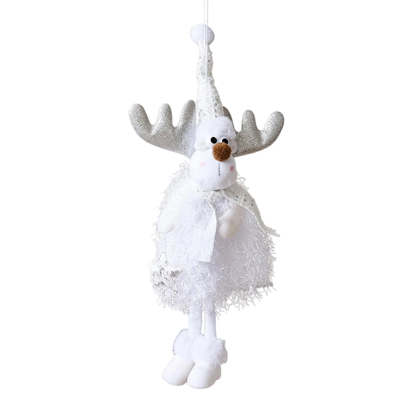 Festive Santa Claus Snowman Ornaments Whimsical Christmas Tree Hanging Decor for Home Office Party Celebration