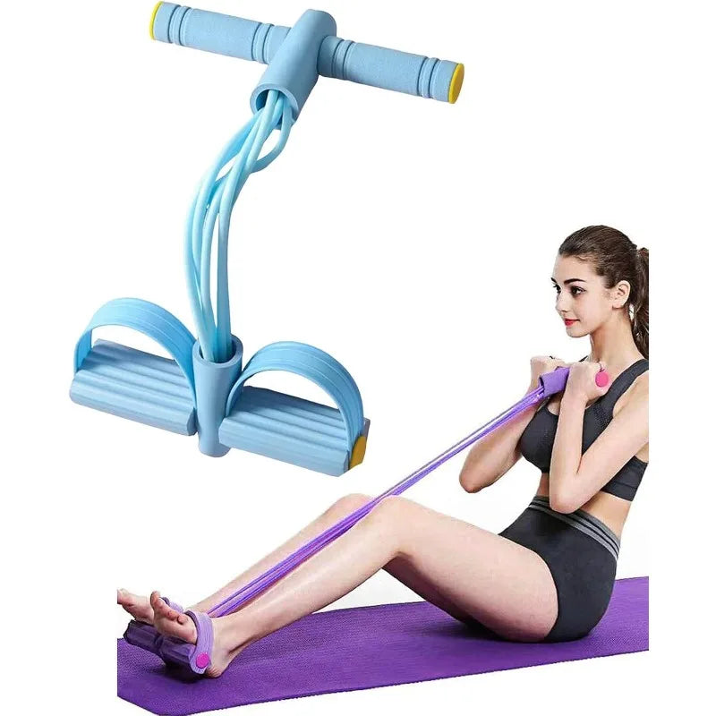 Full Body Workout Resistance Bands, 38cm Portable, TPE Elastic Tubes with Foam Grips, for Strength & Toning at Home/Gym