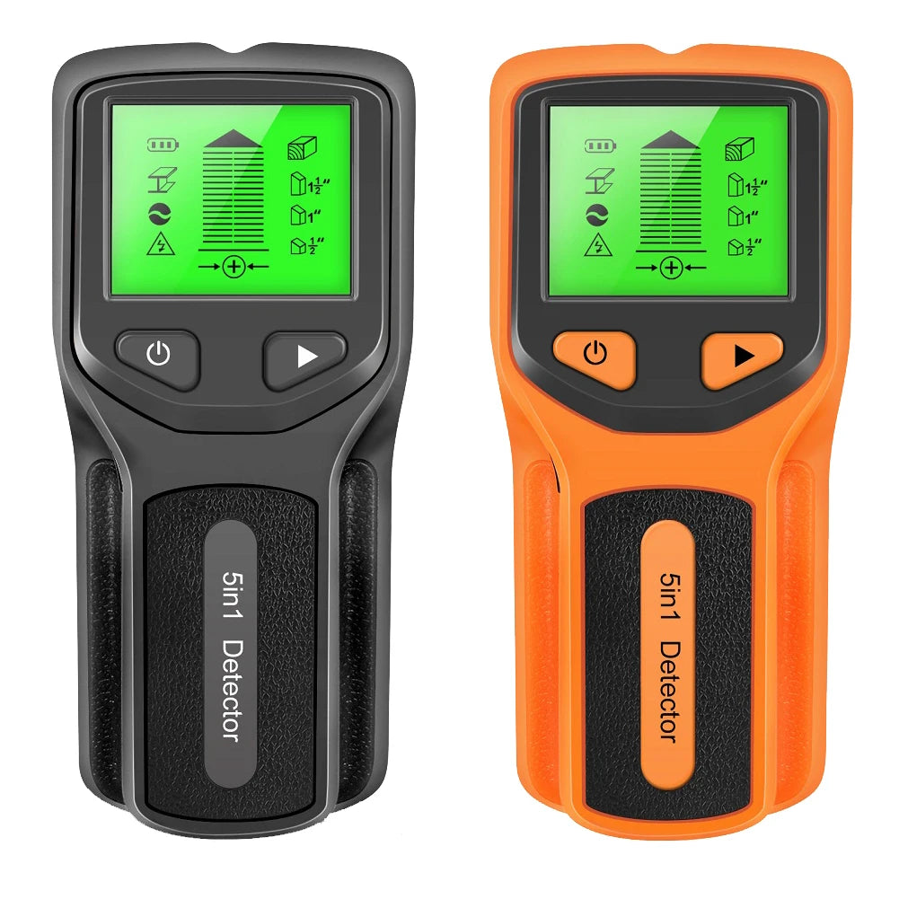 5 in 1 Stud Finder Wall Detector Backlight Display Electronic Stud Detector Accurate for Center Edge of Wood Metal AC Wire