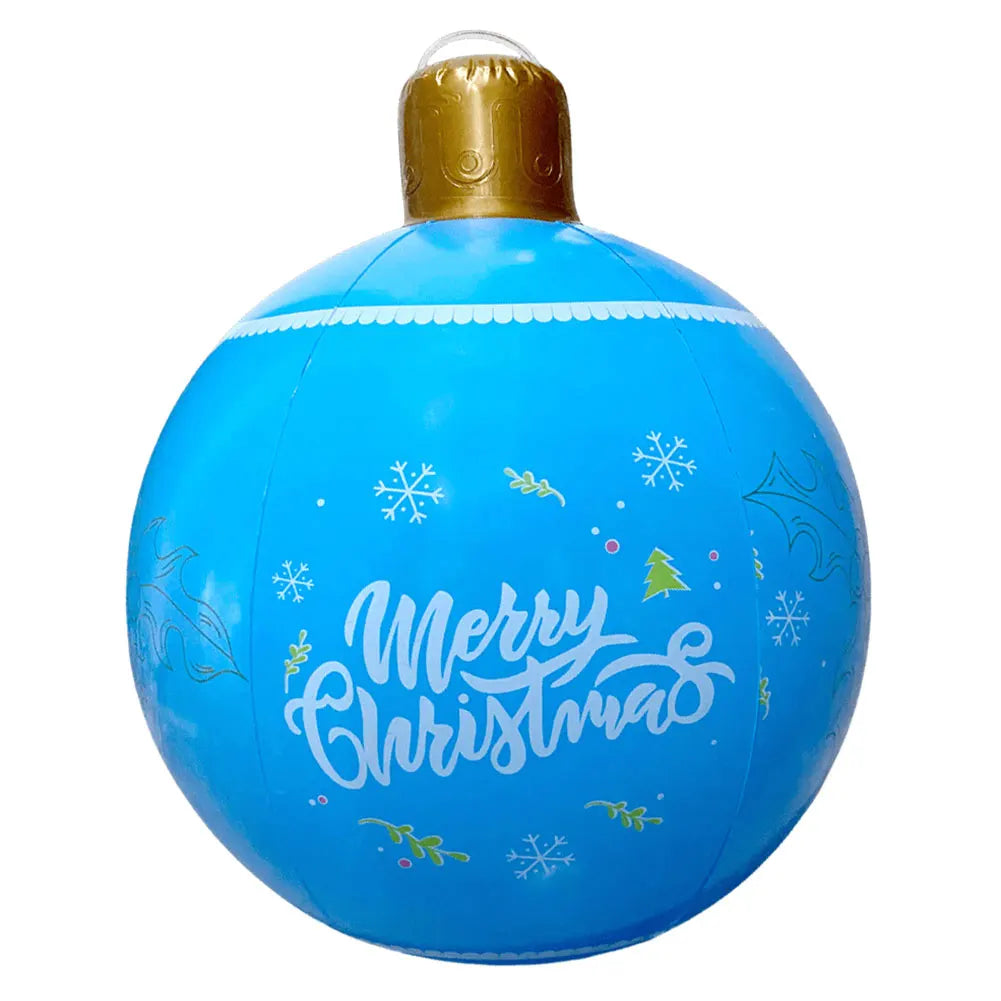 25 inch Christmas Ball PVC Inflatable Decoration Balls Xmas Tree Decorative Ball Ornaments New Year Outdoor 2024 Christmas Decor