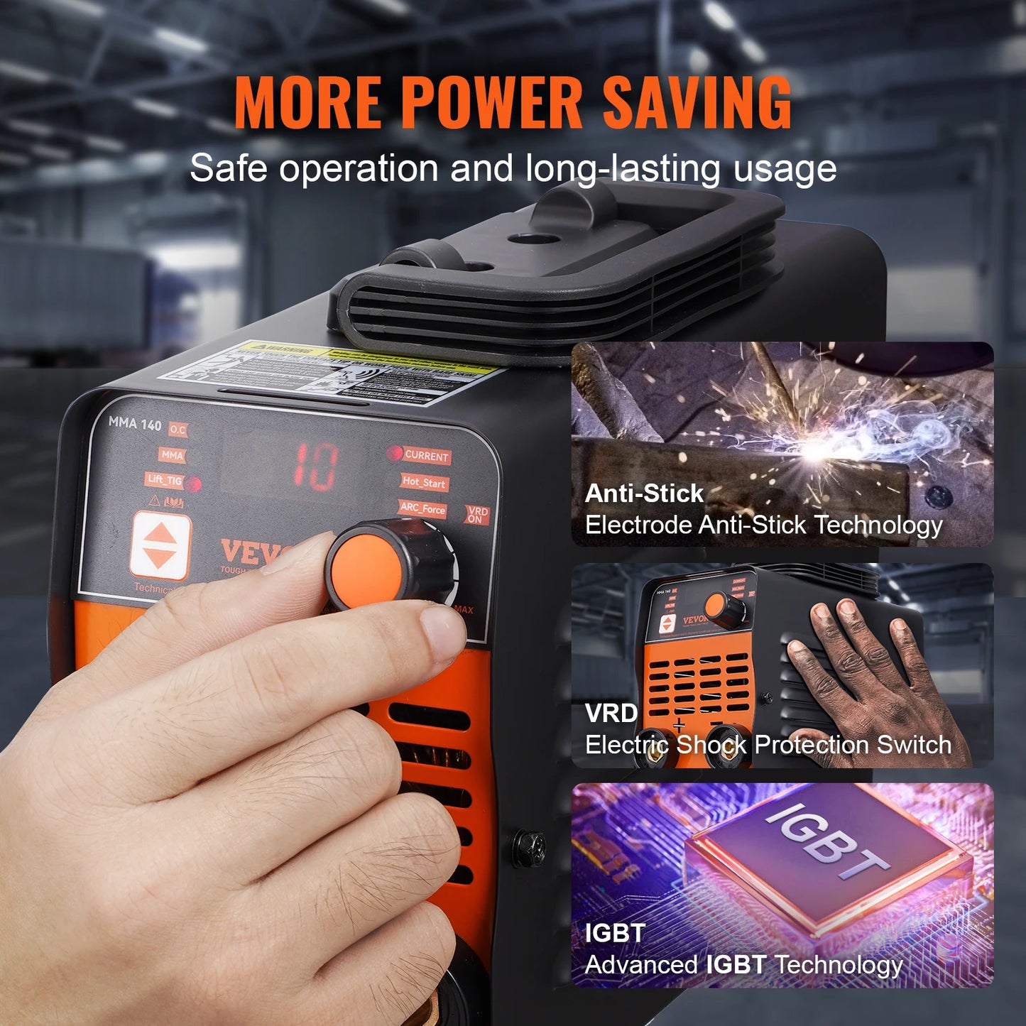 SucceBuyStick Welder 140A/160A/200A ARC/Lift TIG 2-IN-1 Welding Machine with IGBT Inverter Portable MMA Welder Machine Hot Start