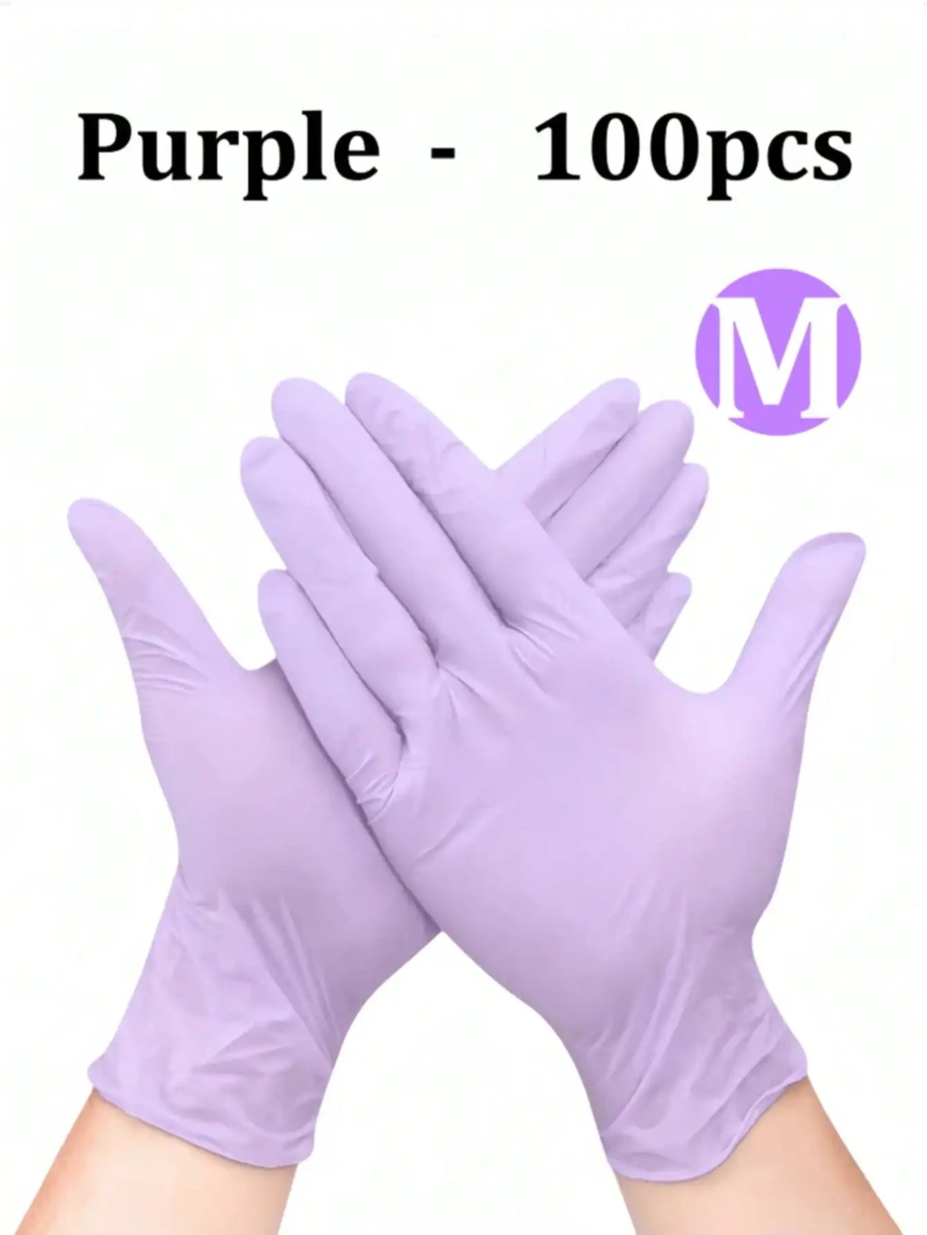 100pcs/Pack Disposable Nitrile Gloves, Available In Pink, White, Black, Blue, Latex-Free, Waterproof Cleaning Gloves, Suitable For Household, Kitchen, BBQ Cleaning, Hair Dyeing, Manufacturing And Other Home Tools, Kitchen, Ba