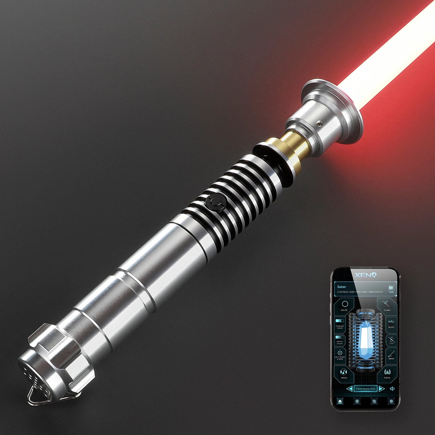 Luke Inspired Lightsaber XRGB3.0/Xenopixel 3.0 Smooth Swing App Control Colour Change