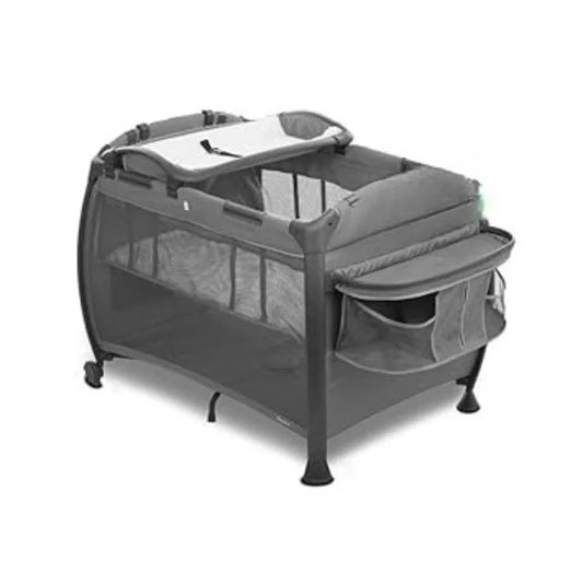 Premium Portable Room-Playard, Nursery Center, Bassinet, Changing-Table, Charcoal Free delivery