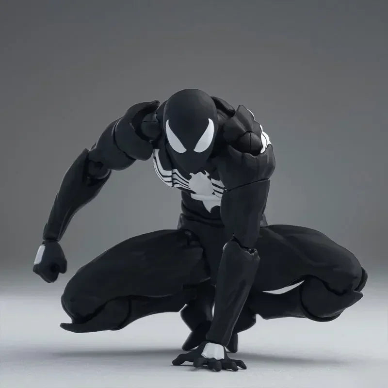 Mess Toys The Black Neighbor Symbiotic Spider-Man Black Venom Suit Joint Action Figures Custom-Made Ornaments Boy Gift