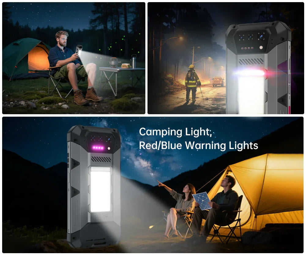 8849 Hike Unihertz Rugged Smartphone 23800mAh 24GB+512GB Expandable 2TB 1200Lumen Flashlight Android14 Two Speakers 6.79'' 120Hz