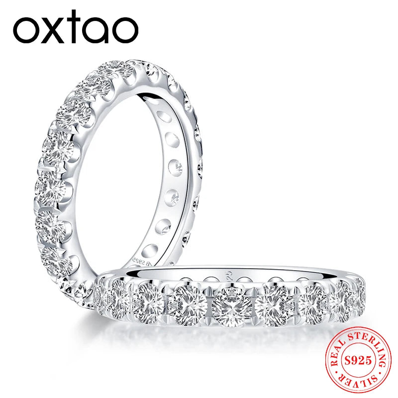 4.0mm  Moissanite Diamond Ring 925 Sterling Silver Classic Wedding Ring Single Head Ring Women's Wedding Jewelry Gift