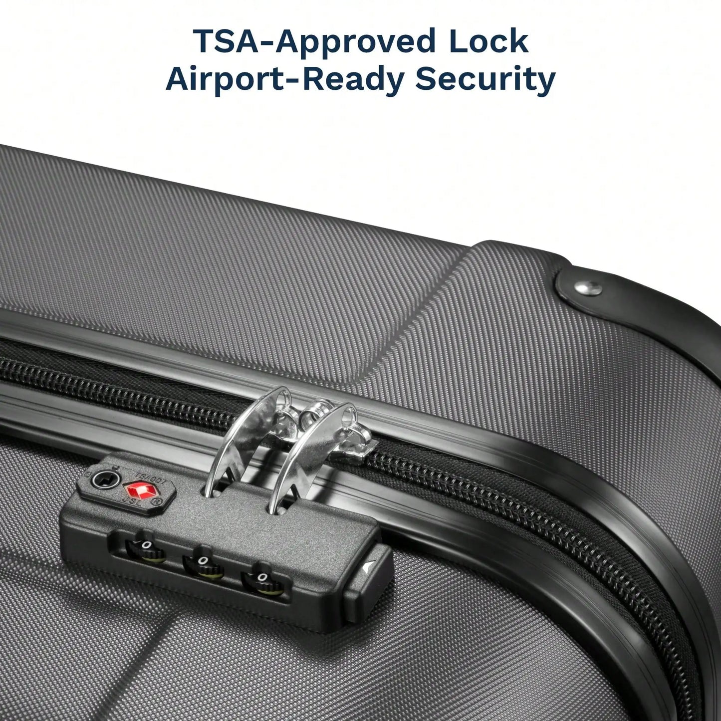 Luggage Sets 5 Piece,Hardside Suitcase With Wheels - Spinner Wheels, TSA Lock, Includes Toiletry Bag For Family Travel Luggage Case Trolley Suitcase Spinner Suitcase Travel Luggage nizer Travel Stuff