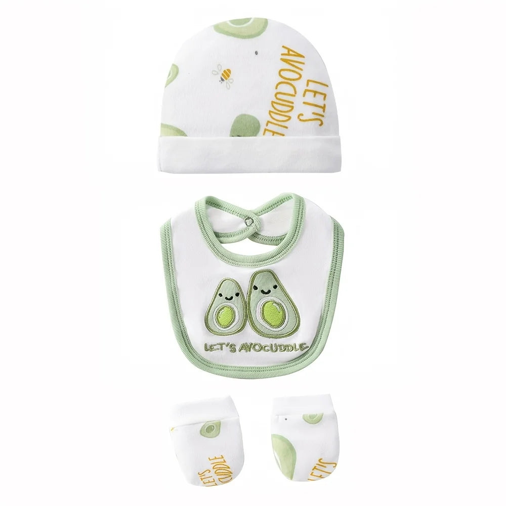 8pcs Newborn Baby Set, 100% Cotton Infant Essentials for Hospital Delivery, Unisex Bodysuit & Romper Outfit with Tops, T-shirts And Hat,, Perfect for Outdoor