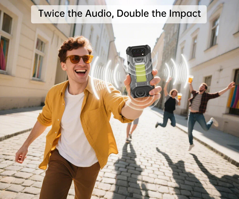 8849 Hike Unihertz Rugged Smartphone 23800mAh 24GB+512GB Expandable 2TB 1200Lumen Flashlight Android14 Two Speakers 6.79'' 120Hz