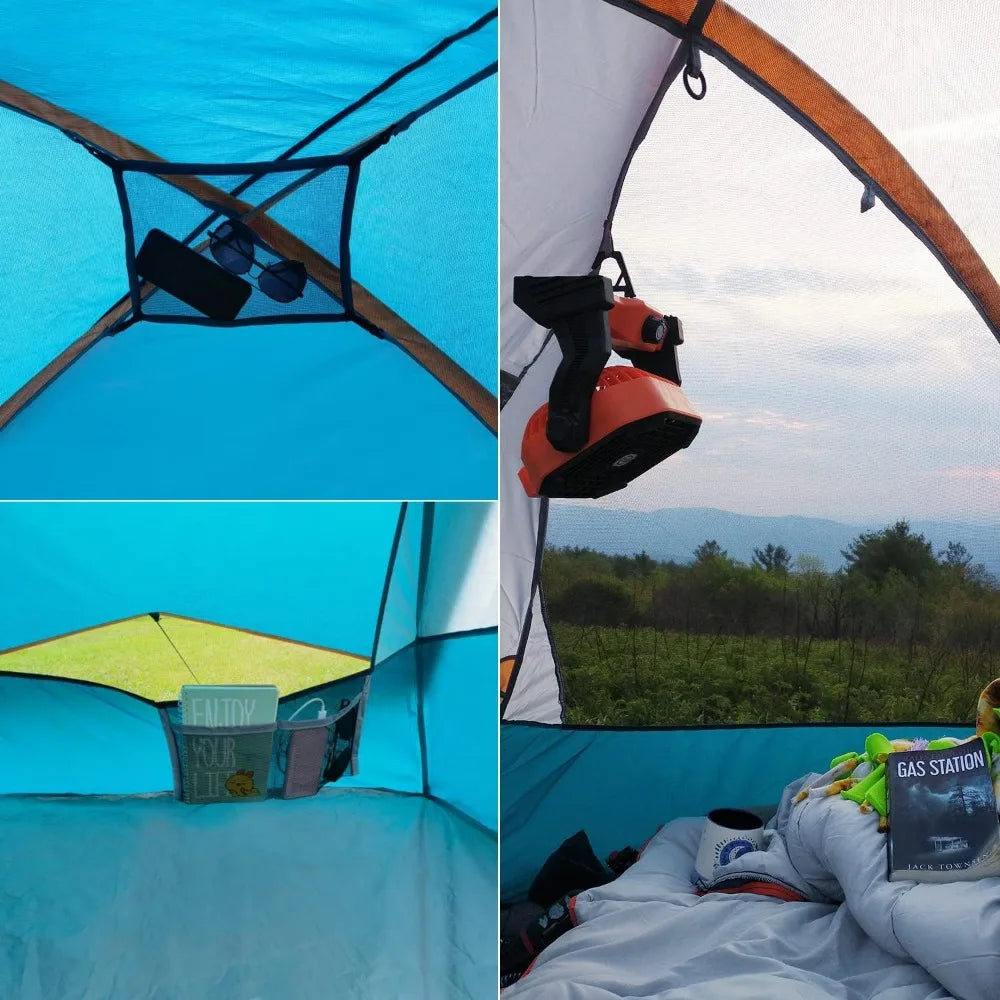 Waterproof Windproof 2 4 Person Camping Tent Easy Setup Portable Dome with Rainfly