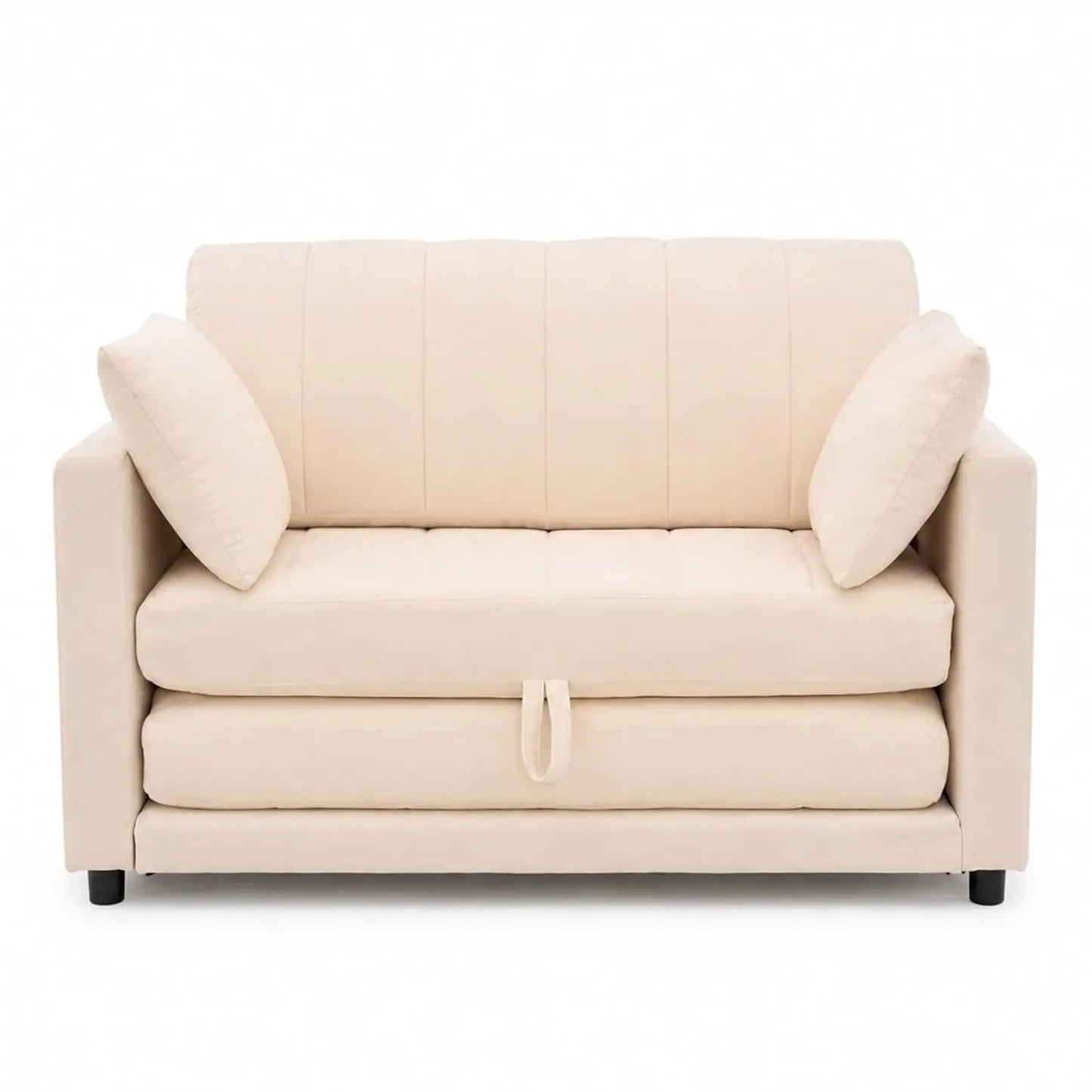 52" Convertible Loveseat Sofa Bed, 2 in 1 Sleeper Couch, Side Pockets, Space-Saving, Folding Sofa Bed with USB Port, Customized