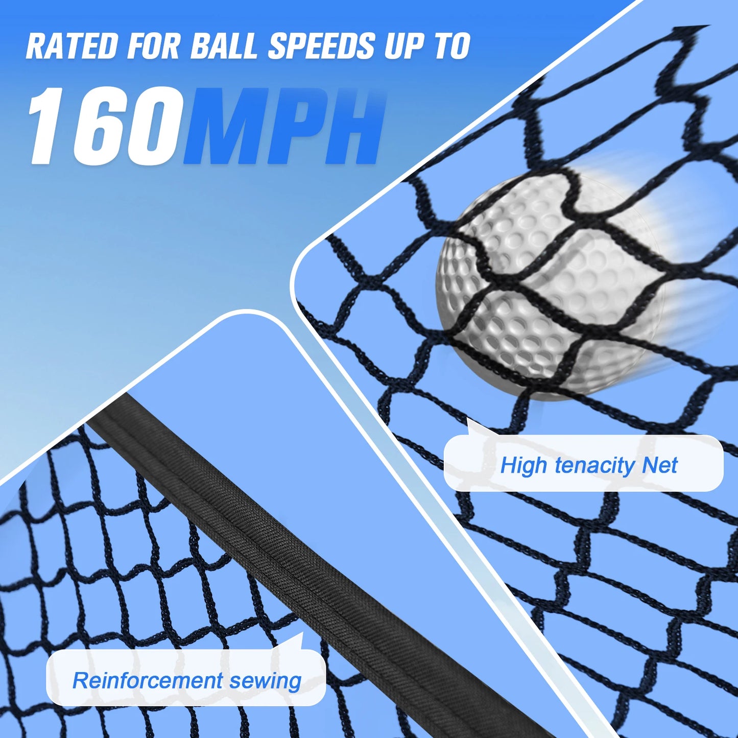 Golf Practice Net 10x7FT Heavy-Duty Golf Cage Net Gifts for Men Dad Him for Outdoor Indoor Backyard Driving Chipping