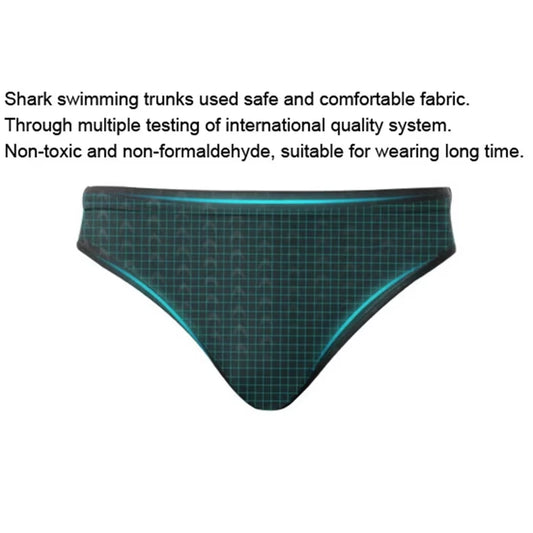 Professional Shark Skin Swim Competition Boxer Briefs Men Sport Trunks Sharkskin Shorts Swimwear Briefs Quick Dry Swim suit mens