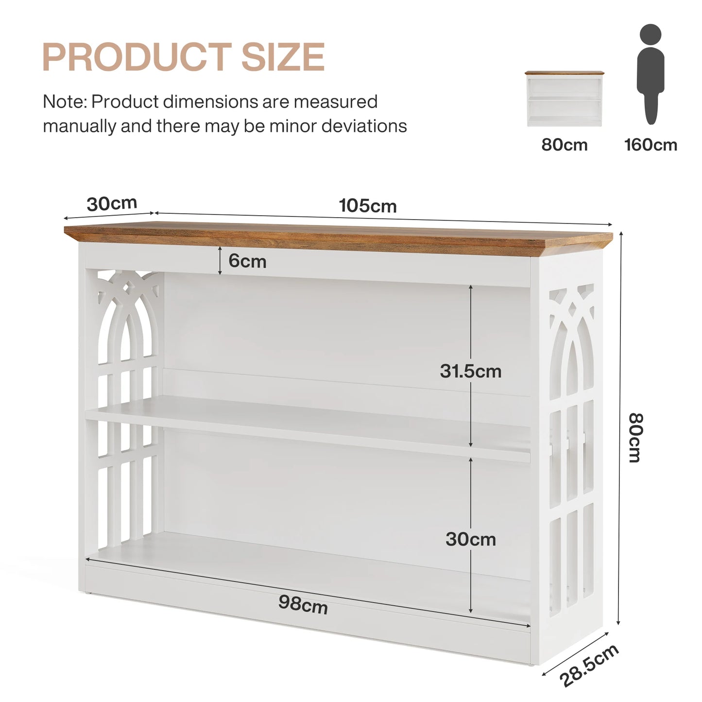 Tribesigns Modern Console Table for Entryway, 41.34-Inch White Sofa Table Behind The Couch with 3-Tier Storage, Narrow Hallway Furniture for Living Room