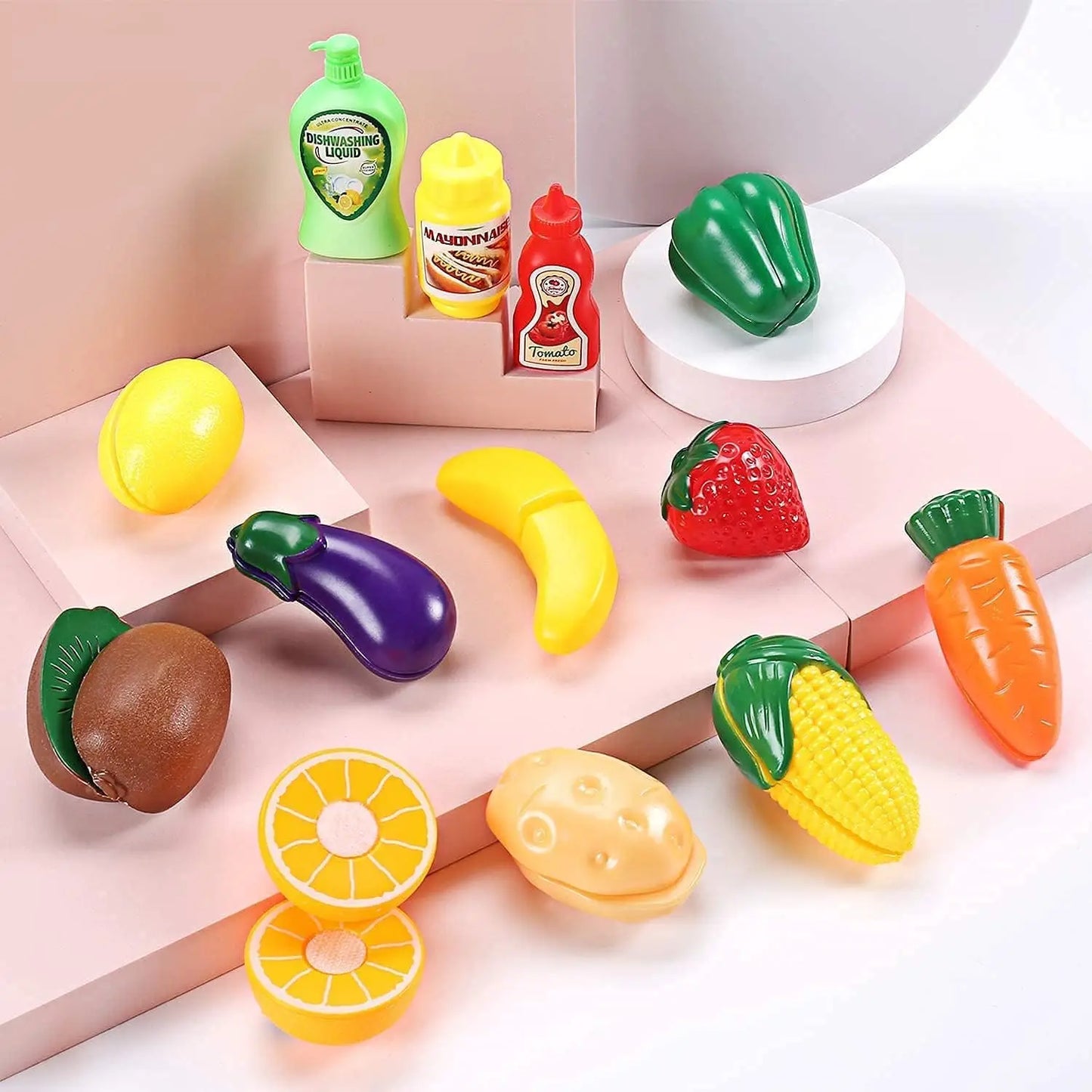 Cute Stone Sink Toy ， Upgraded Faucet, Kitchen Playset, Pool Floats, Kids Dishwasher Roleplay.